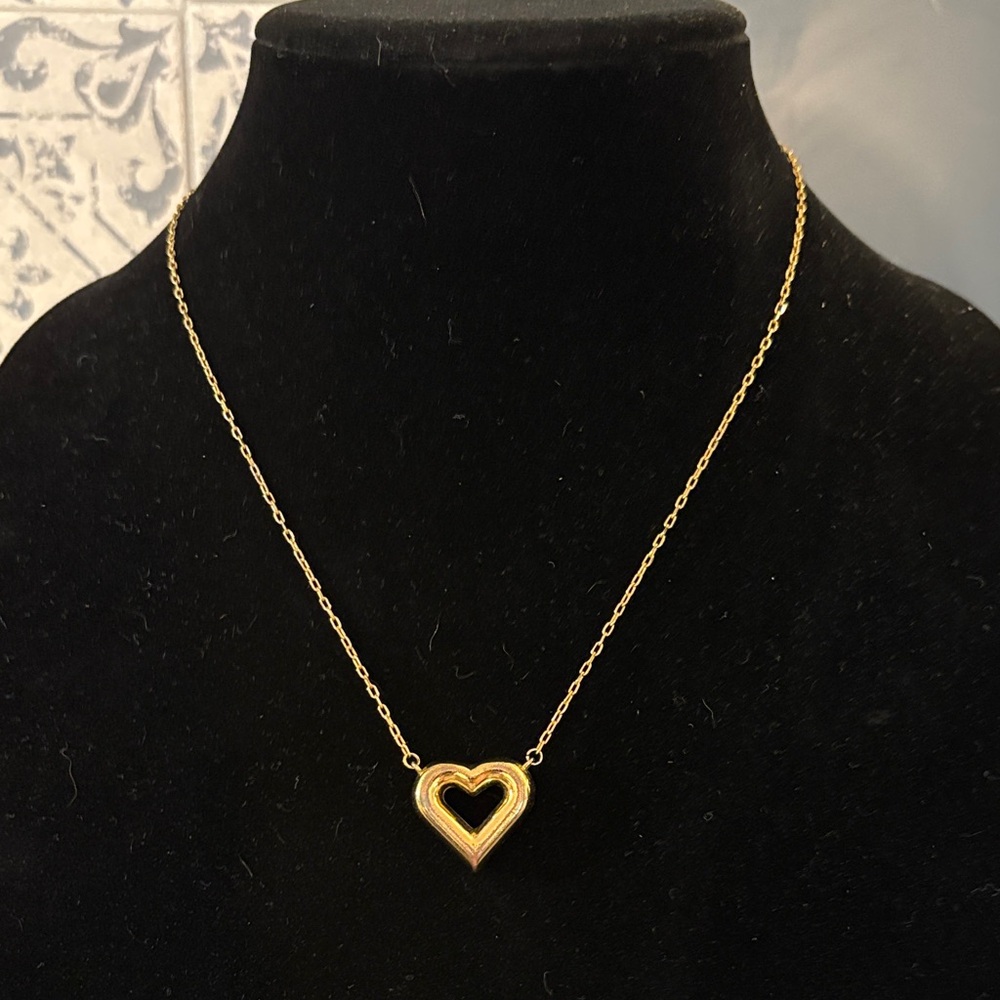 Louis Vuitton Gold Heart Necklace